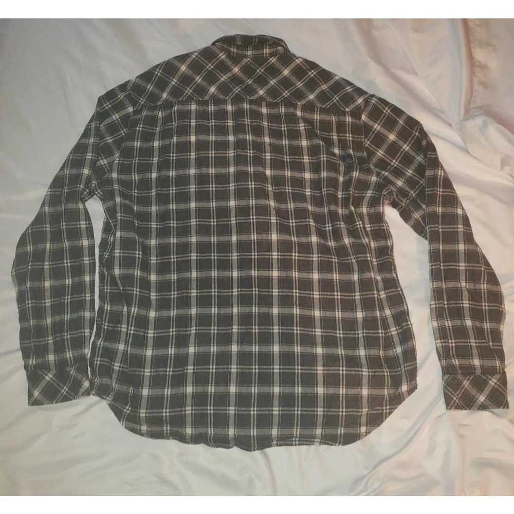 Rails Men's Connor Charcoal Cream Plaid Button Do… - image 8